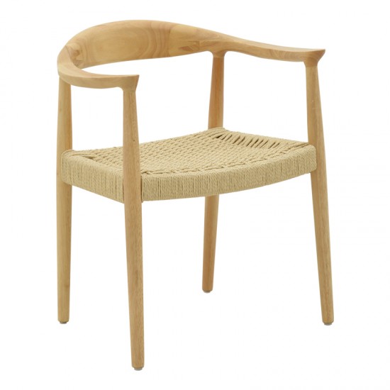 Πολυθρόνα Juvan pakoworld φυσικό rubberwood 64x53x77εκ Πολυθρόνα Juvan pakoworld φυσικό rubberwood 64x53x77εκ