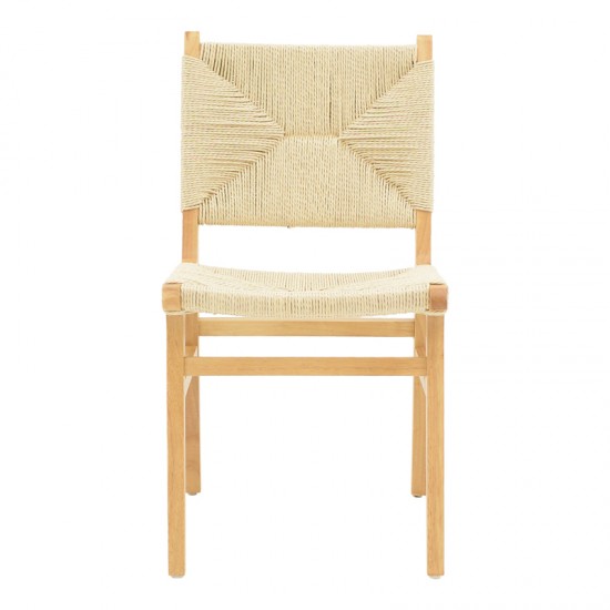 Καρέκλα Arten pakoworld σχοινί-rubberwood σε φυσική απόχρωση 60x55x85εκ Καρέκλα Arten pakoworld σχοινί-rubberwood σε φυσική απόχρωση 60x55x85εκ