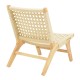 Πολυθρόνα Polisin pakoworld σχοινί-rubberwood σε φυσική απόχρωση 55x80x77εκ Πολυθρόνα Polisin pakoworld σχοινί-rubberwood σε φυσική απόχρωση 55x80x77εκ