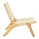 Πολυθρόνα Polisin pakoworld σχοινί-rubberwood σε φυσική απόχρωση 55x80x77εκ Πολυθρόνα Polisin pakoworld σχοινί-rubberwood σε φυσική απόχρωση 55x80x77εκ