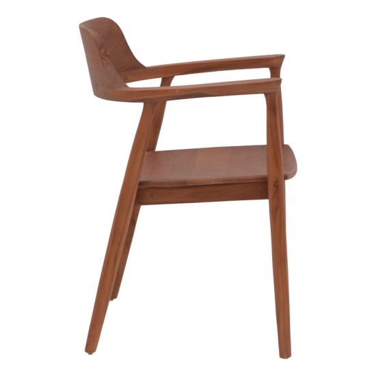 Πολυθρόνα Jambene pakoworld teak ξύλο σε καρυδί απόχρωση 57x54x79εκ Πολυθρόνα Jambene pakoworld teak ξύλο σε καρυδί απόχρωση 57x54x79εκ