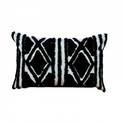 ART ET LUMIERE ΜΑΞΙΛΑΡΙ ΚΑΛΥΜΜΑ COTTON 10554 - Άσπρο-Μαύρο
