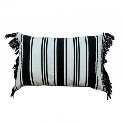 ART ET LUMIERE ΜΑΞΙΛΑΡΙ ΚΑΛΥΜΜΑ COTTON 10555 - Άσπρο-Μαύρο