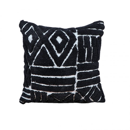 ART ET LUMIERE ΜΑΞΙΛΑΡΙ ΚΑΛΥΜΜΑ COTTON 10556 - Άσπρο-Μαύρο ART ET LUMIERE ΜΑΞΙΛΑΡΙ ΚΑΛΥΜΜΑ COTTON 10556 - Άσπρο-Μαύρο
