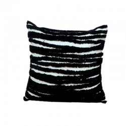 ART ET LUMIERE ΜΑΞΙΛΑΡΙ ΚΑΛΥΜΜΑ COTTON 10557 - Άσπρο-Μαύρο