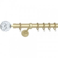 Import Hellas No9 Ball Κουρτινόξυλο Φ25 Επεκτεινόμενο 140-250εκ., Χρυσό Ματ